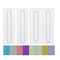 4 Pieces Decorating Comb and Icing Smoother Set Decorating Mousse Butter Cream Cake Edge Tools, Plastic Sawtooth Cake Scraper Polisher 8 Design Textures-White